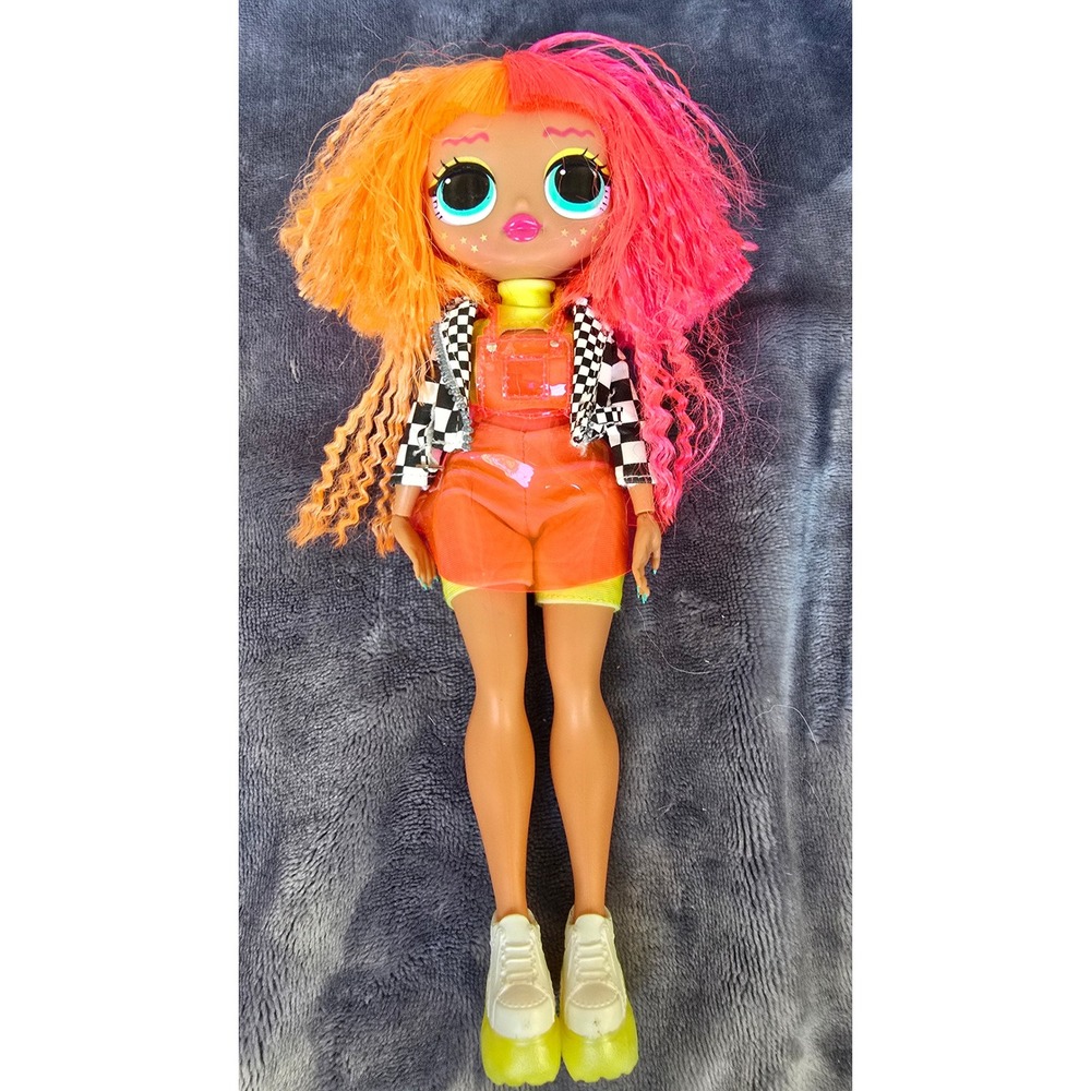 LOL Surprise OMG Alt Grrrl Fashion Doll Pink Orange Hair Checkered Jacket MGA